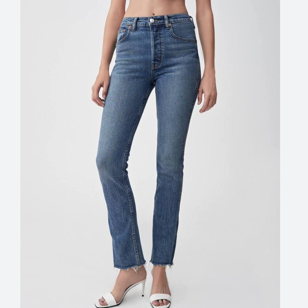RE/DONE‎ Originals Double Needle Long Stretch Jeans size 24